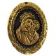 Dolls House Mary & Jesus Portrait Plate on Stand Embossed Religious Ornament