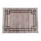 Dolls House Rectangular Rug Modern Brown Geometric Design Carpet Large Dolls House Rectangular Rug Modern Brown Geometric Design Carpet Large