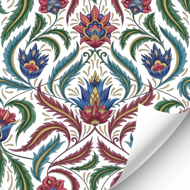 Dolls House Wallpaper Floral Damask Design Miniature Print 1:12 Scale Decoration Dolls House Wallpaper Floral Damask Design Miniature Print 1:12 Scale Decoration