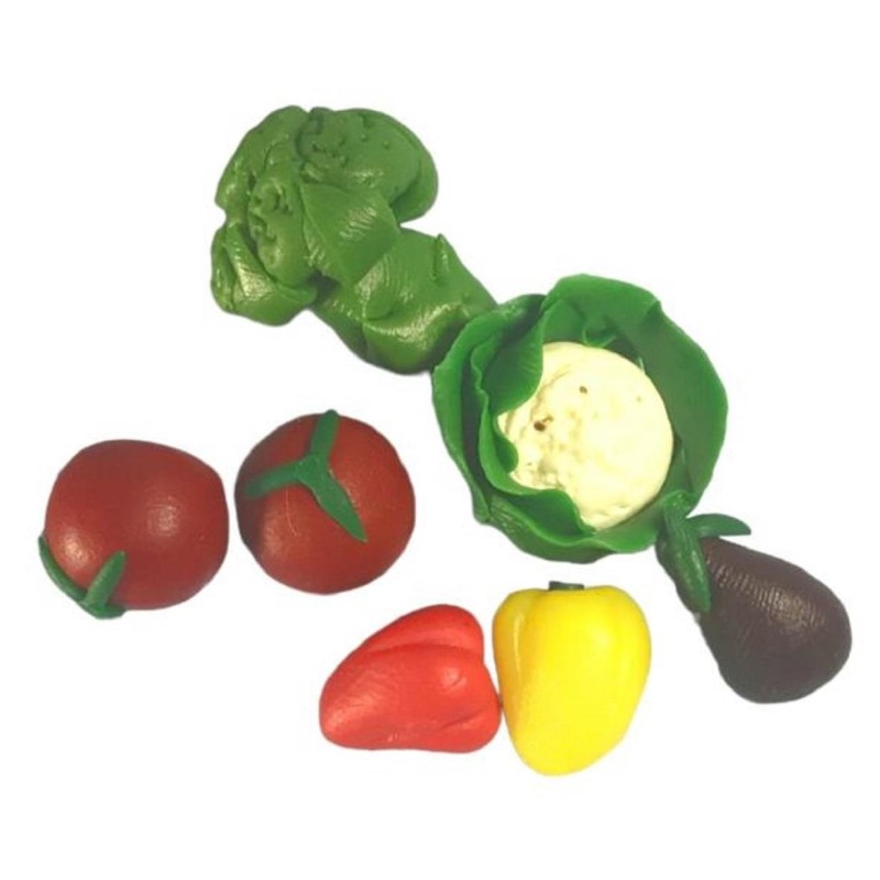 Dolls House Fresh Mixed Vegetables Greengrocers Shop Store Kitchen Accessory
