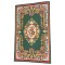 Dolls House Rug Green Victorian Design Area Carpet Miniature Floor Accessory