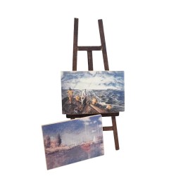 Dolls House Artists Easel & 2 Paintings Miniature Pictures 1:12 Scale Dolls House Artists Easel & 2 Paintings Miniature Pictures 1:12 Scale