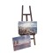 Dolls House Artists Easel & 2 Paintings Miniature Pictures 1:12 Scale