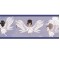 Dolls House Nursery Wallpaper Border Modern Angels 1:24 1/2 inch Miniature Print