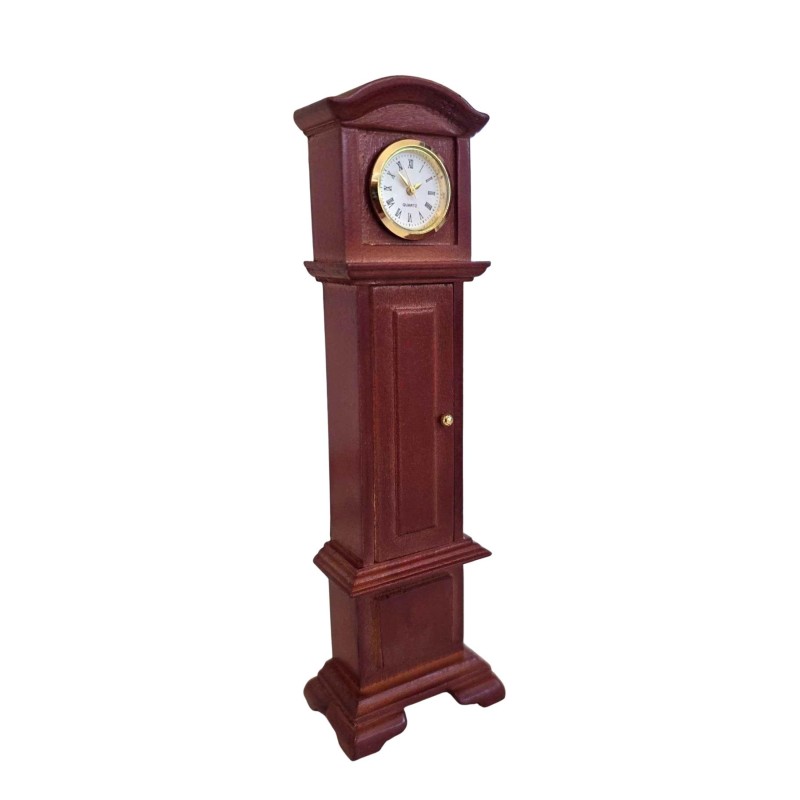 Dolls House Working Grandfather Clock Walnut Dolls House Working Grandfather Clock Walnut