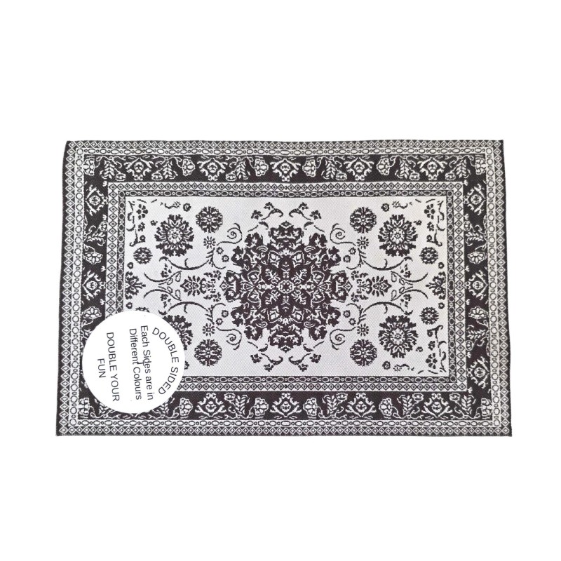 Dolls House Rug Rectangular Brown Traditional Miniature 1:12 Carpet Med Dolls House Rug Rectangular Brown Traditional Miniature 1:12 Carpet Med
