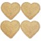 Dolls House Jute Heart Placemats Natural Table Mats 1:12 Dining Room Accessory