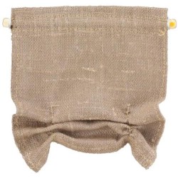Dolls House Hessian Roman Blind Burlap Modern Miniature Window Accessory 1:12