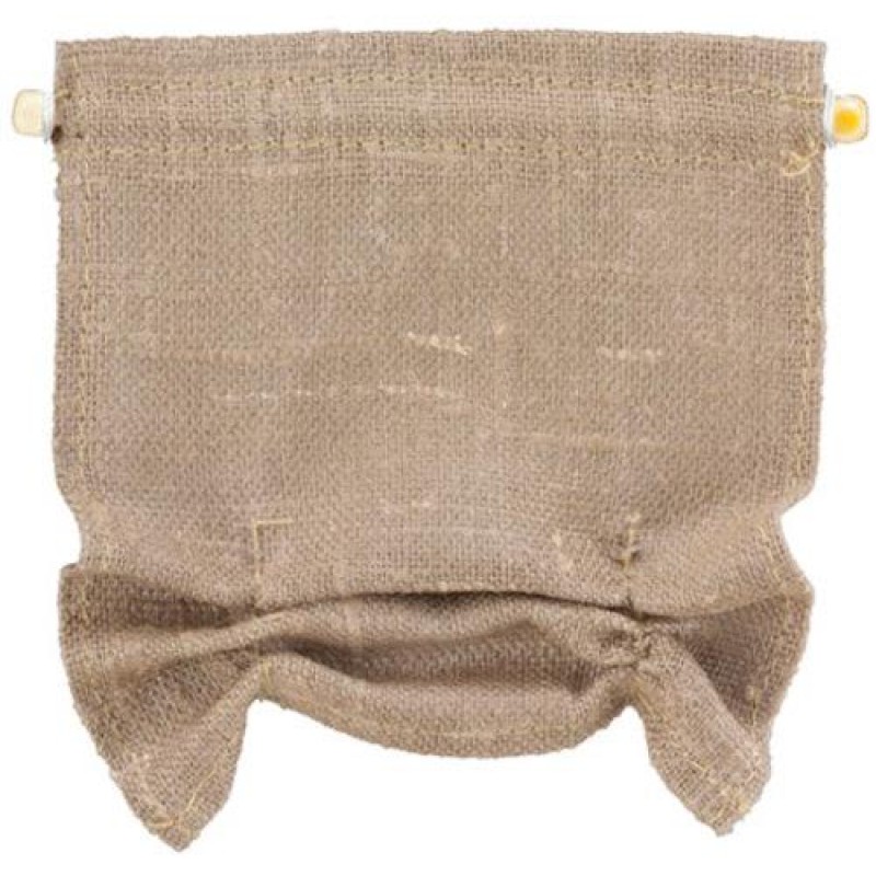 Dolls House Hessian Roman Blind Burlap Modern Miniature Window Accessory 1:12