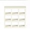 Dolls House 9 Cube Display Unit Modern White Shelves Bookcase Miniature Furniture