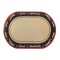 Dolls House Oval Rug Beige Red Black Miniature 1:12 Carpet Med