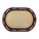 Dolls House Oval Rug Beige Red Black Miniature 1:12 Carpet Med Dolls House Oval Rug Beige Red Black Miniature 1:12 Carpet Med