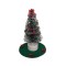 Dolls House Decorated Christmas Tree with 24 LED Lights Red Bows Green Skirt