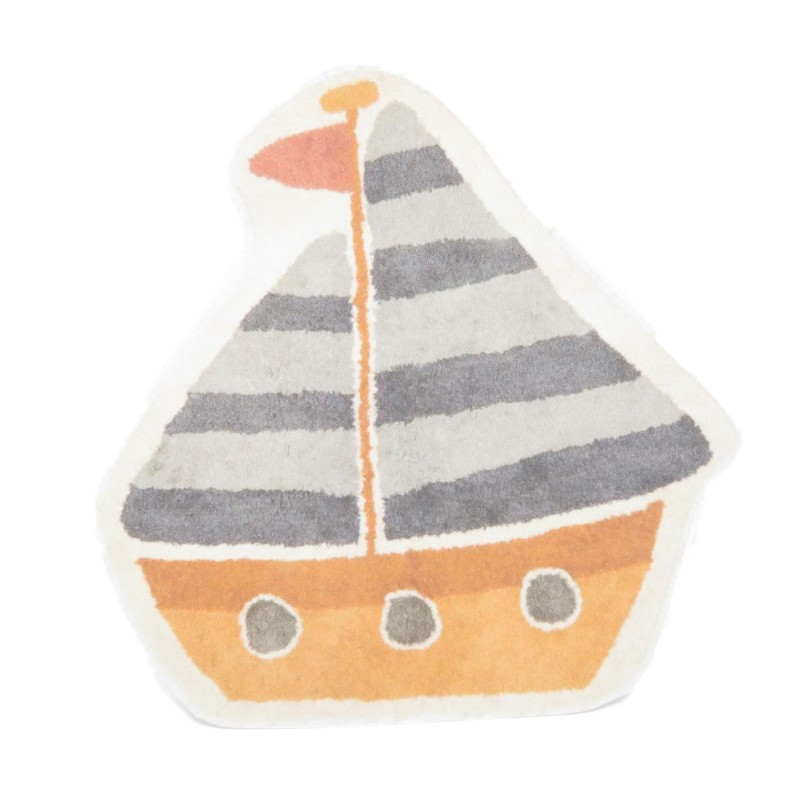 Dolls House Boat Rug Modern Play Mat Bedroom Nursery 1:12 Accessory Printed Card