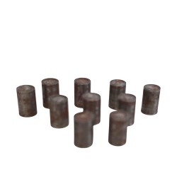 Dolls House 10 Rusty Tin Cans Small Solid Metal 1:12 Scale Dolls House 10 Rusty Tin Cans Small Solid Metal 1:12 Scale
