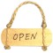 Dolls House Hanging Open/Closed Door Sign Shop Store Restaurant Pub Accessory