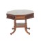 Dolls House William IV Rent Drum Table Octagonal Walnut JBM Miniature Furniture