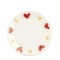 Dolls House Plate Heart Design Ceramic Tableware Kitchen Dining Room Accessory