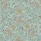 Dolls House Wallpaper Birds & Berries Green 1:24 Scale Miniature Print x 3