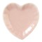Dolls House Pink Heart Shaped Plate Ceramic Tableware Dining Room Accessory 1:12