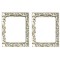 Dolls House Silver Empty Picture Frames Miniature Painting Accessory 1:12