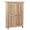 Dolls House Bare Wood Beadboard Wardrobe Unfinished Armoire Bedroom Furniture