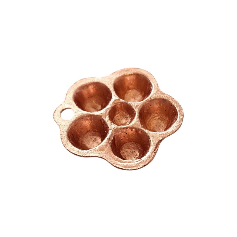 Dolls House Copper Jelly Mould Tray Miniature Cookware Kitchen Accessory 1:12
