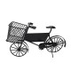 Dolls House Delivery Bike Black Metal 1:12 Bicycle with Basket & Sign Panel