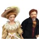 Dolls House Victorian Family of 5 People Porcelain Figures Miniature 1:12 Scale