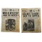 Dolls House Newspaper Covers Jack the Ripper Murder Headlines 1:12 Accessory