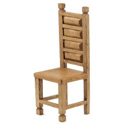 Dolls House Mexican Hacienda Style Tall Side Chair Wooden Dining Furniture Dolls House Mexican Hacienda Style Tall Side Chair Wooden Dining Furniture