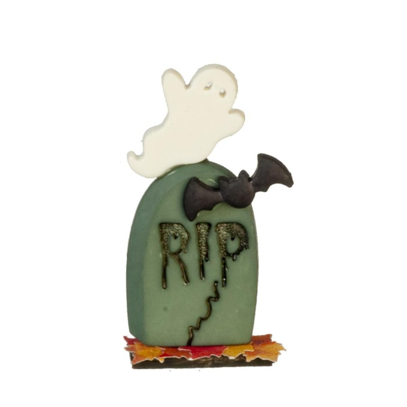 Dolls House Gravestone Ghost Tombstone RIP Headstone Halloween Accessory 1:24