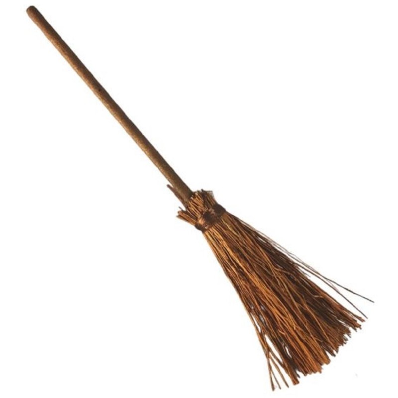 Dolls House Besom Broom Traditional Witches Stick Cleaning Kitchen Accessory