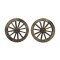 Dolls House Wooden Cart Carriage Wagon Wheel Miniature Rustic Farm Accessory