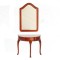 Dolls House Half Moon Console Table & Mirror Walnut Hall Furniture Miniature