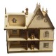 Jasmine Gothic Dolls House 1:48 Quarter Scale Victorian Laser Cut Flat Pack Kit