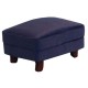 Dolls House Modern Royal Blue Footstool Pouffe Ottoman Living Room Furniture