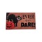 Dolls House Enter if you Dare! Halloween Door Mat Sign Modern 1:12 Printed Card