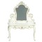 Dolls House Dressing Table White w Gold Trim Handpainted JBM Bedroom Furniture