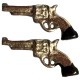 Dolls House Metal Pistols Guns Western 1:12 Scale Study Drawer Accessory Dolls House Metal Pistols Guns Western 1:12 Scale Study Drawer Accessory