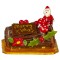 Dolls House Chocolate Yule Log Christmas Cake Festive Baking Shop Accessory