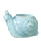 Dolls House Snail Plant Pot Blue Ceramic Ornament Miniature Accessory 1:12 Scale