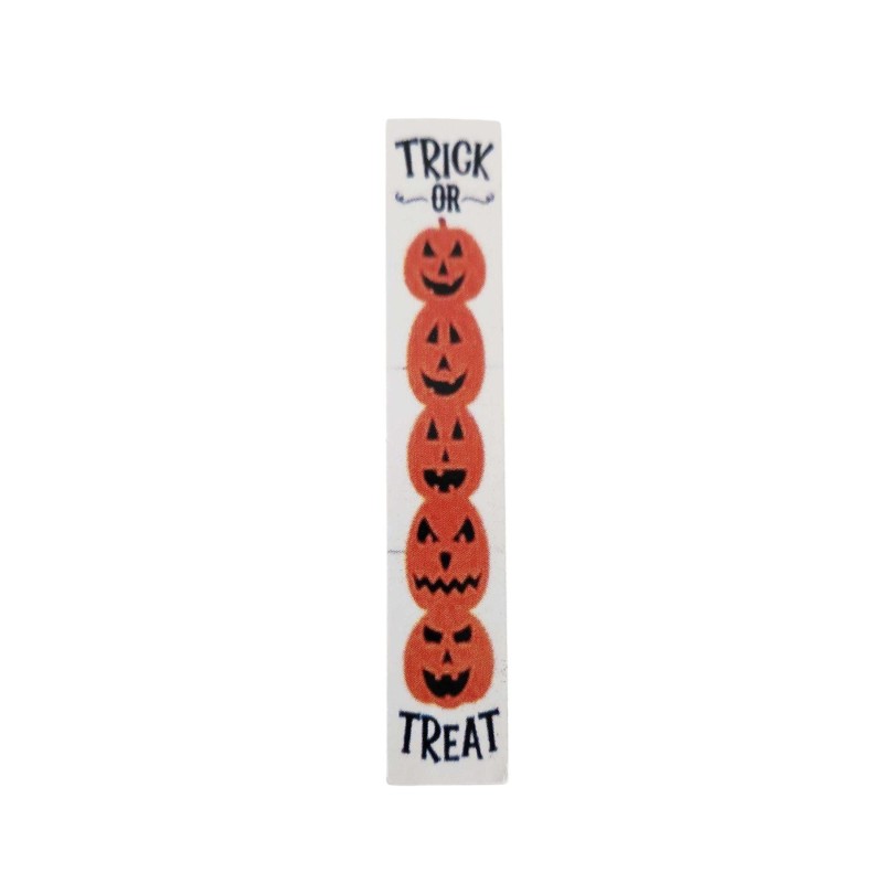 Dolls House Trick or Treat Front Porch Sign Halloween Autumn Fall  Accessory