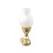 Dolls House Brass Oil Lamp Frosted Shade 12V Miniature Electric Lighting 1:12