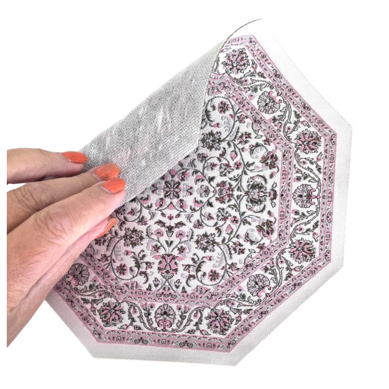 Dolls House Area Rug Traditional Octagonal Pink Floral Carpet Lge Dolls House Area Rug Traditional Octagonal Pink Floral Carpet Lge