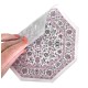 Dolls House Area Rug Traditional Octagonal Pink Floral Carpet Lge Dolls House Area Rug Traditional Octagonal Pink Floral Carpet Lge