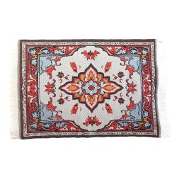 Dolls House Rectangular Rug Persian Tabriz Design Miniature Accessory Small