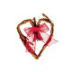 Dolls House Heart Wreath Rattan Wicker Red Ribbon Wooden Front Door Accessory Dolls House Heart Wreath Rattan Wicker Red Ribbon Wooden Front Door Accessory