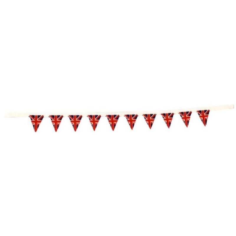 Dolls House Union Jack Great British Flag Bunting Party Banner Decor Accessory