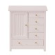 Dolls House Chest of Drawers Baby Wardrobe JBM Miniature Nursery Furniture Pink